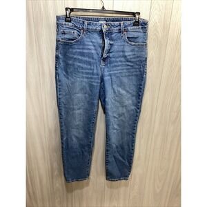 OLD NAVY Women's (Size 14) Button Front Jeans Pockets Stretch